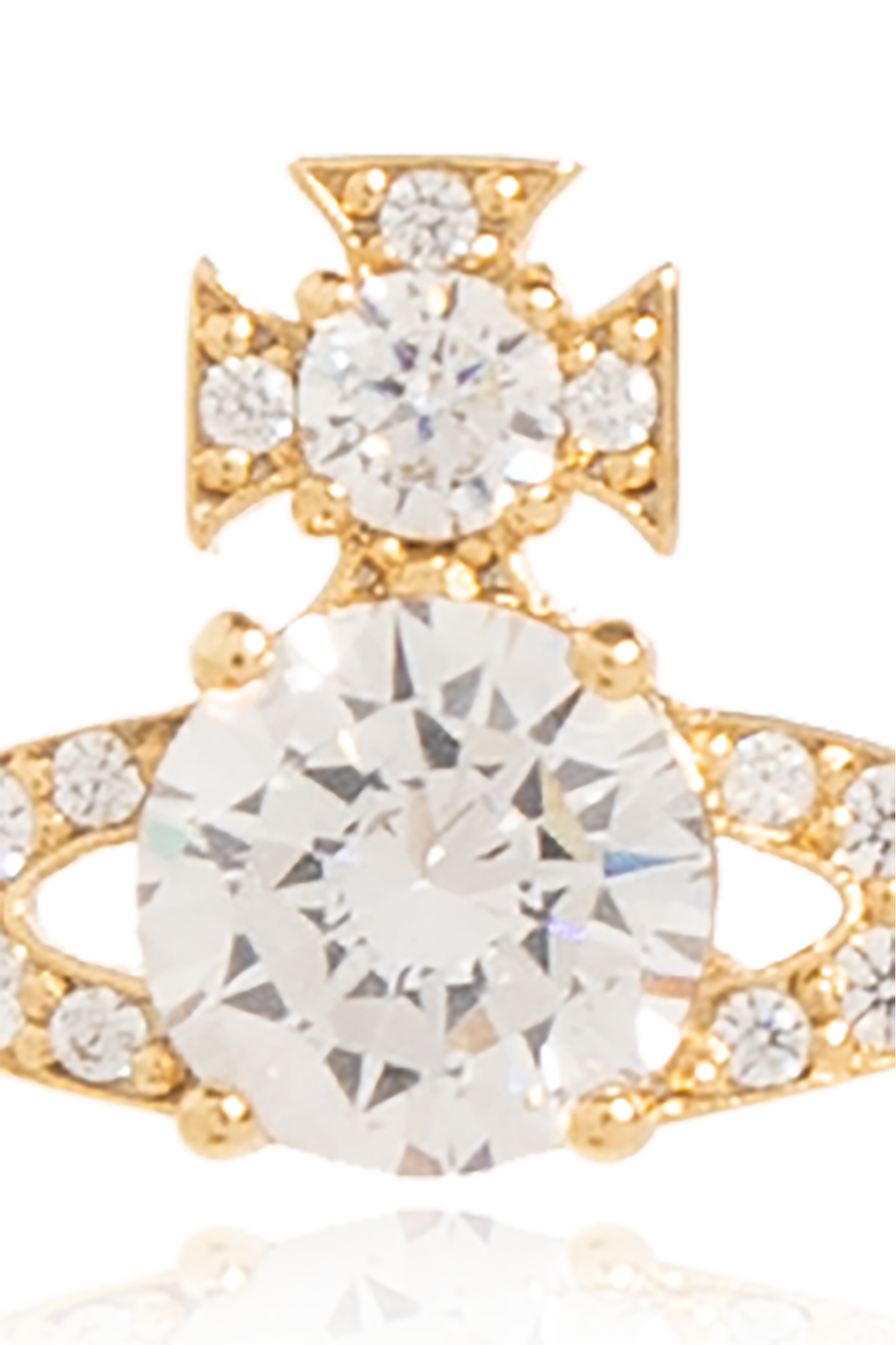 Gold Earrings with logo Vivienne Westwood